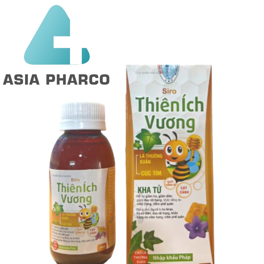 Siro Ho THIÊN ÍCH VƯƠNG giảm ho, giảm đờm, đau rát họng