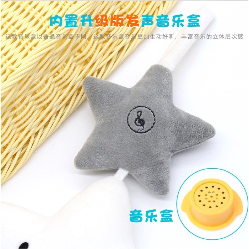 Treo Nôi Có Nhạc Treo cũi Xe Đẩy Hình Ngôi Sao Augleka