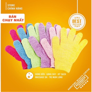 Găng tay tắm tẩy da chết lưng chân tay đa năng Hàn Quốc mát xa tẩy tế bào chết - Hanayuki Asia