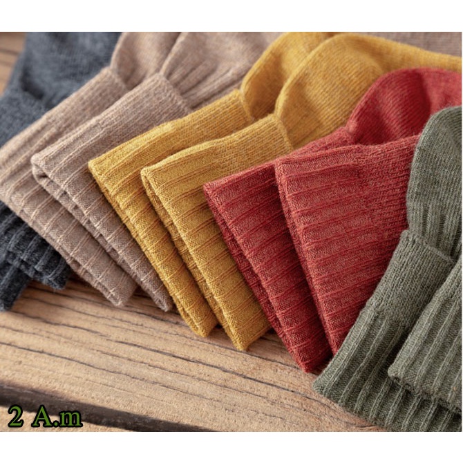Tất Vớ Cổ Cao Nam Nữ Trơn Nhiều Màu Unisex Style Hàn Quốc