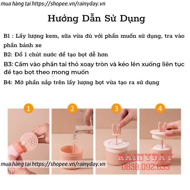 Cốc tạo bọt sữa rửa mặt thông minh, hộp tạo bọt sữa rửa mặt xà phòng khi tắm nhỏ gọn tiện dụng