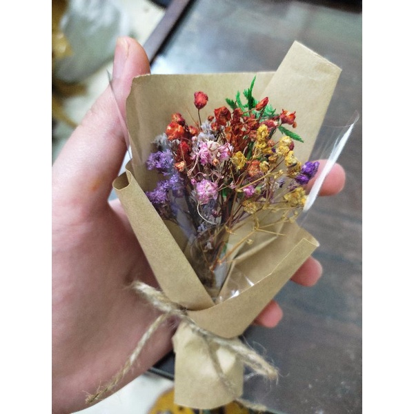 Bó hoa khô mini xinh xắn