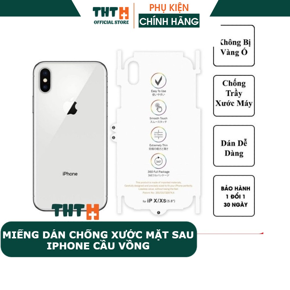 Miếng dán màn hình mặt sau  iphone  dán ppf Iphone 6-13promax THTOFFICIAL