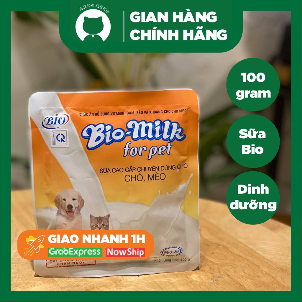 Sữa bột Bio dinh dưỡng cho mèo con và mèo trưởng thành 100g