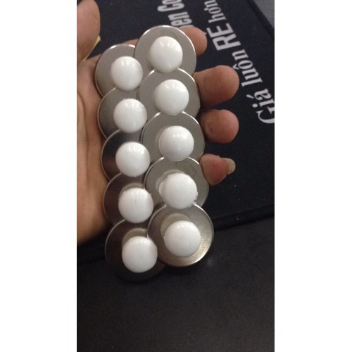 10 viên Nam châm đính bảng núm trắng D28mm