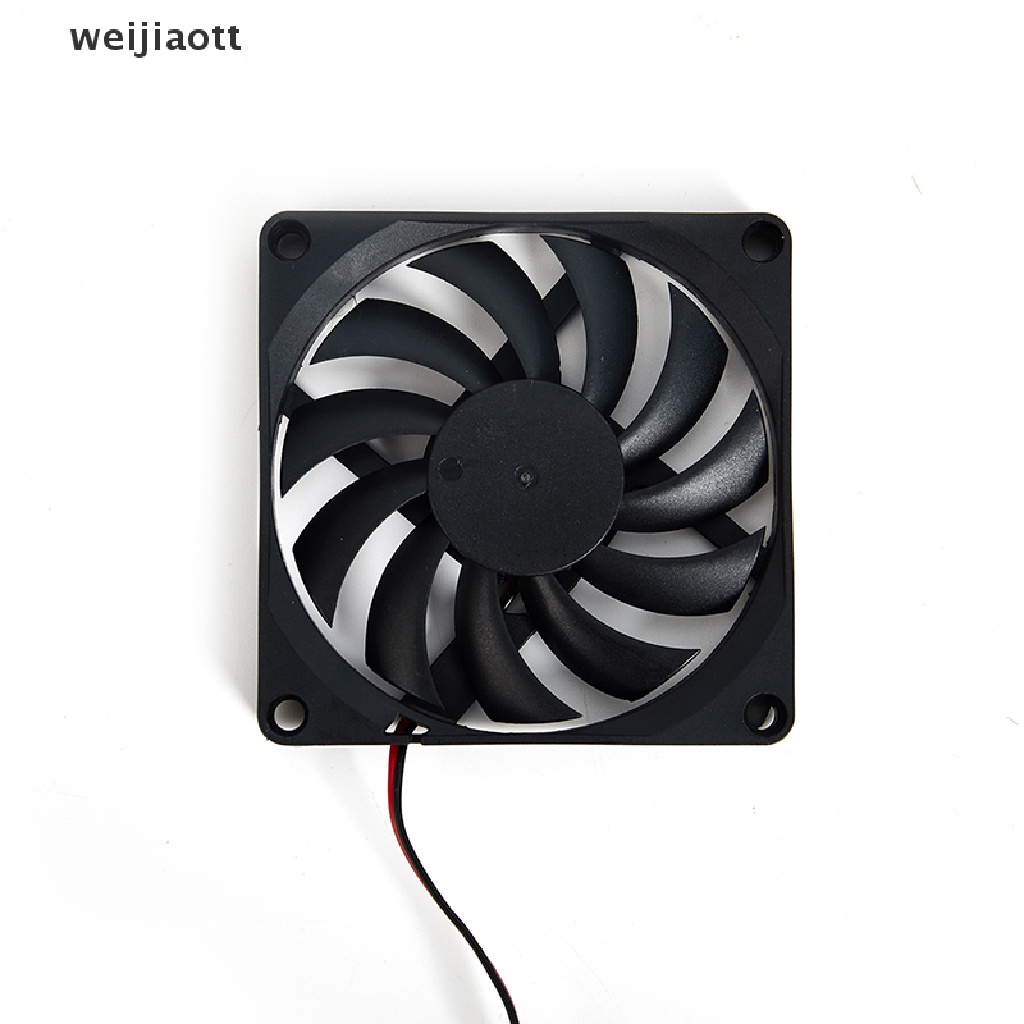 Quạt tản nhiệt làm mát không chổi than 8010 80x80x10mm 2 chấu 5V 12V 24V