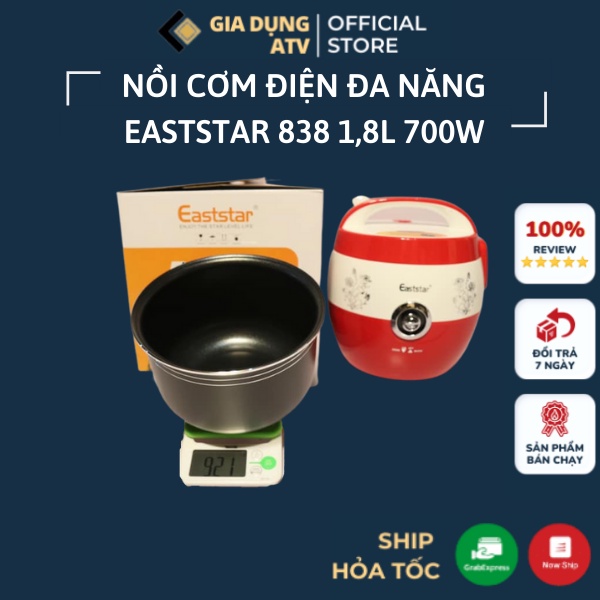 Nồi cơm điện đa năng , nồi cơm điện thông minh EASTSTAR-838 1,8L chống dính cho 5 6 người ăn (bảo hành 12 tháng)