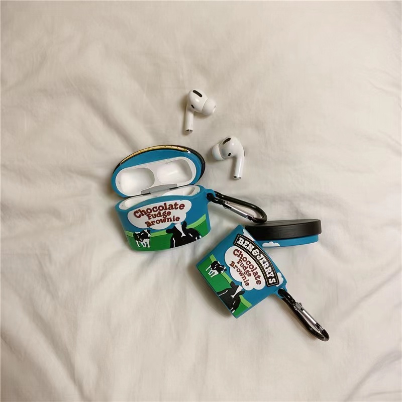 Vỏ Bảo Vệ Hộp Sạc Tai Nghe Airpods 1 2 pro 3 2021 gen3 Bằng Silicon Tpu Hình Thức Ăn Kẹo 3D Dễ Thương