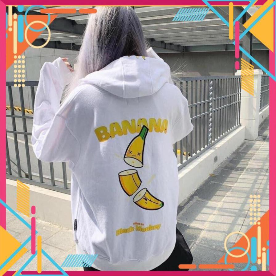 [Mặc là Auto Sang] Áo Khoác Nỉ In Hình Quả Chuối cực đẹp ( Loại nỉ dày vừa, mặc vừa ấm mà thoáng) | BigBuy360 - bigbuy360.vn