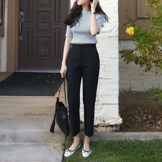 Quần baggy lưng thun khoá sườn