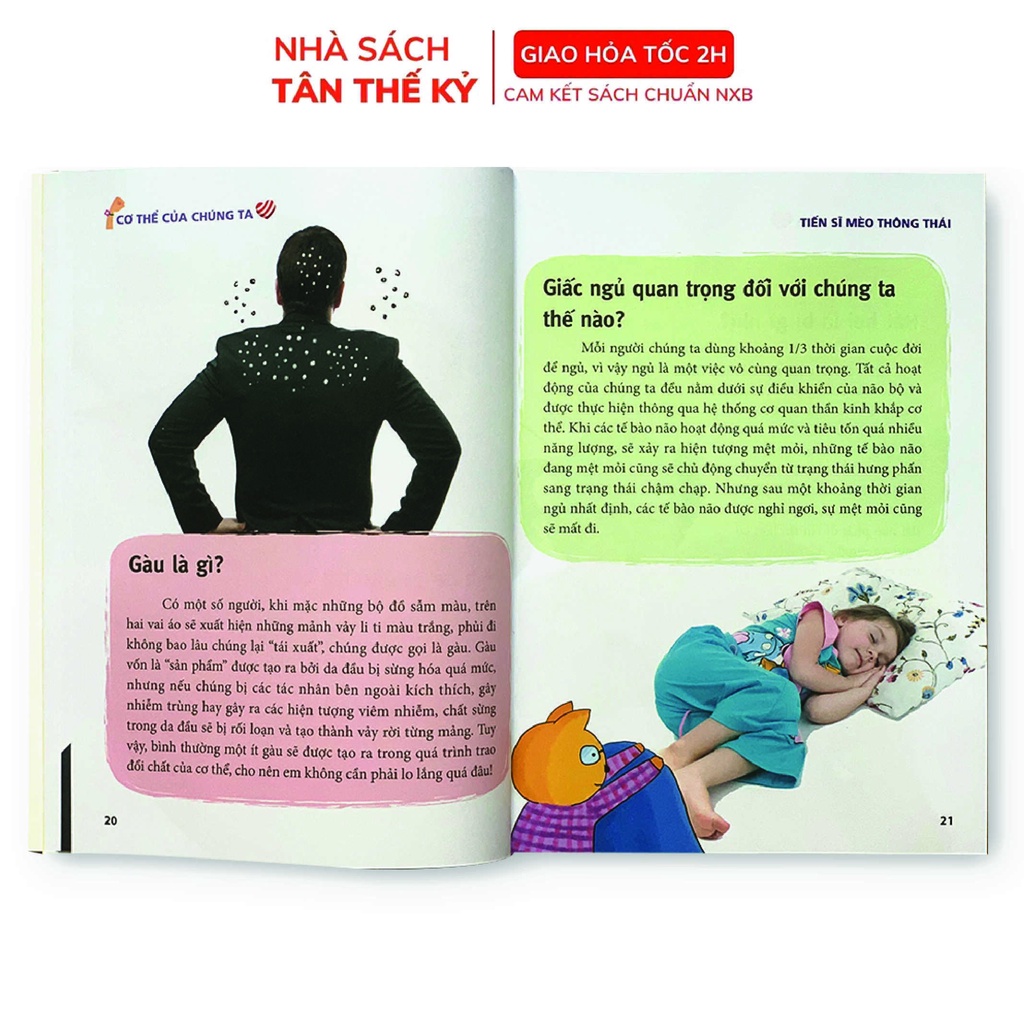 Sách - Bách Khoa Tri Thức Cho Trẻ Em - Tiến Sĩ Mèo Thông Thái - Bộ 5 cuốn tặng kèm 1cuốn quyển sổ ghi chép