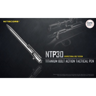 Bút Titanium-Nitecore-NTP30-Thân vỏ được gia công CNC với chất liệu Titanium siêu bền