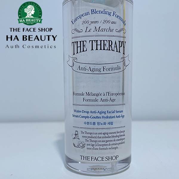 Serum dưỡng da chống lão hóa dưỡng ẩm cải thiện nếp nhăn The Face Shop The Therapy Water-Drop Anti-Aging Serum 45ml