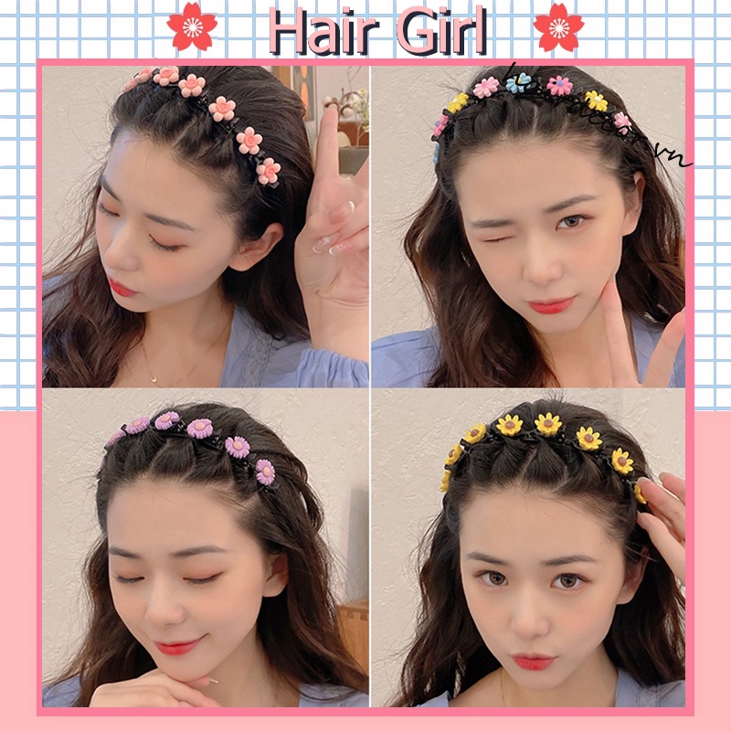 Cài tóc trang trí bông hoa dễ thương thời trang xinh xắn cho nữ