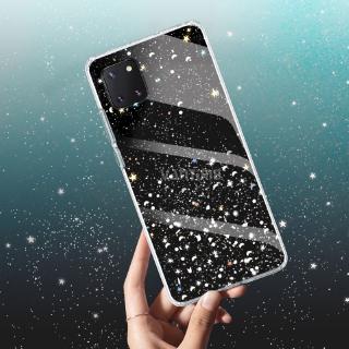 For Samsung Galaxy Note 10 Lite Glitter Surface Soft TPU Silicone Patterned Back Case Protective Cover