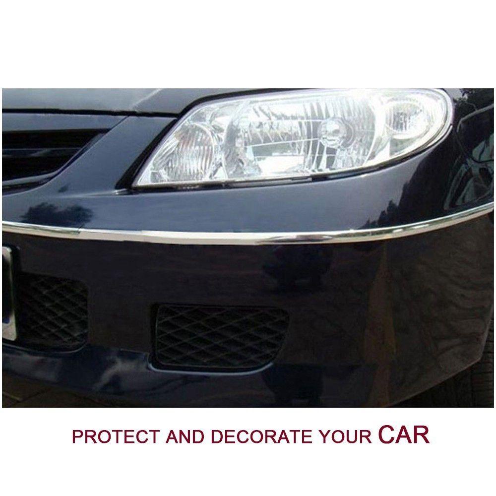 YVE Dải Viền Bảo Vệ Cửa Xe Hơi Chống Va Chạm Bằng Chrome Sáng