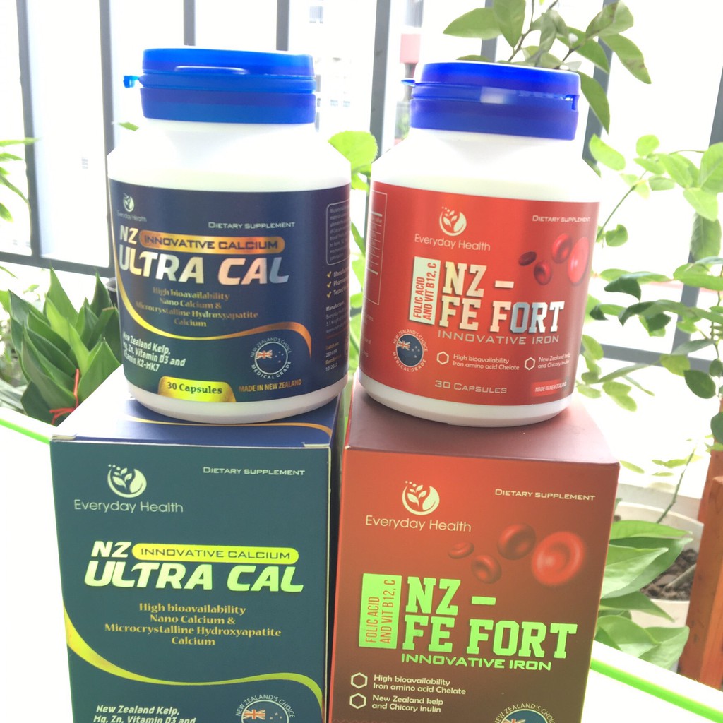{Nhập Newzeland} NZ-ULTRA CAL Bổ sung canxi hữu cơ cho mẹ bầu và trẻ đang độ tuổi phát triển xương (30 viên)