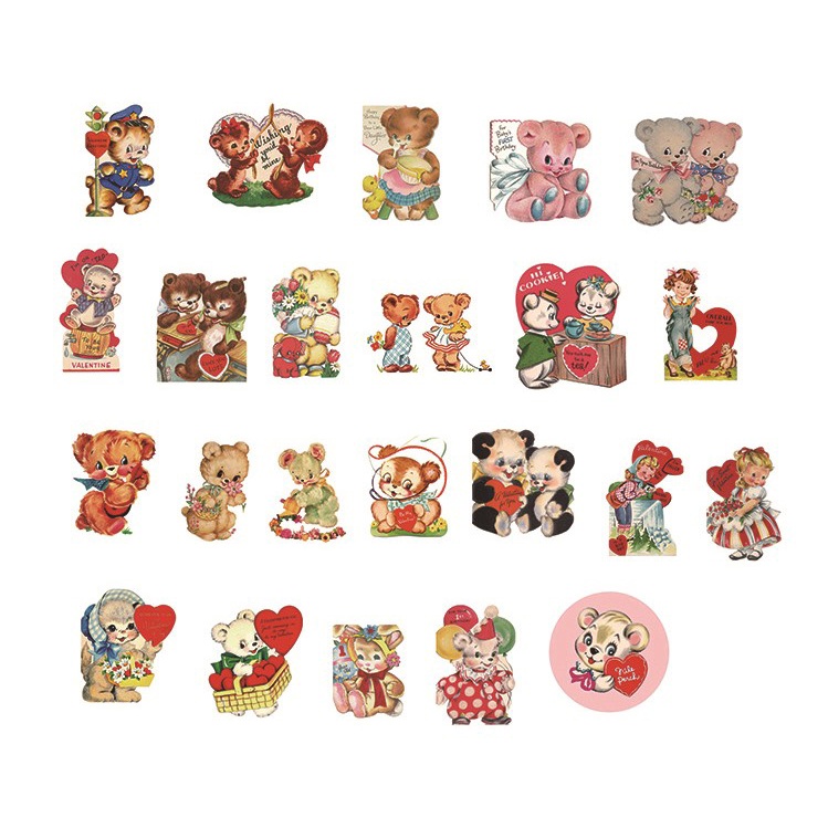 Hộp 46 stickers hình gấu Kenny dễ thương