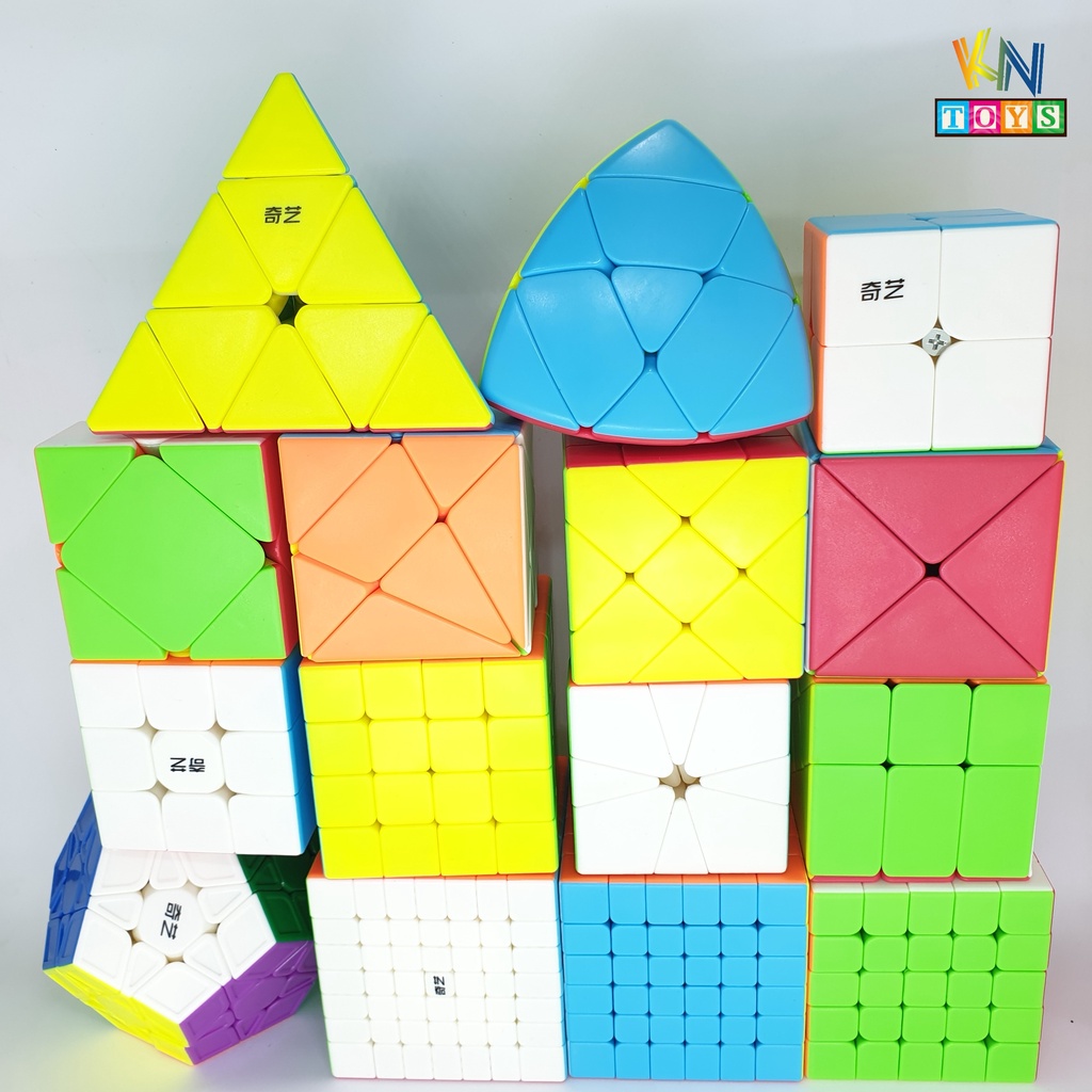 Đồ chơi trí tuệ Rubik Qiyi QY TOYS – Stickerless 2x2 3x3 4x4 5x5 Pyraminx Skewb Megaminx Square-1 Windmill Dino Axis