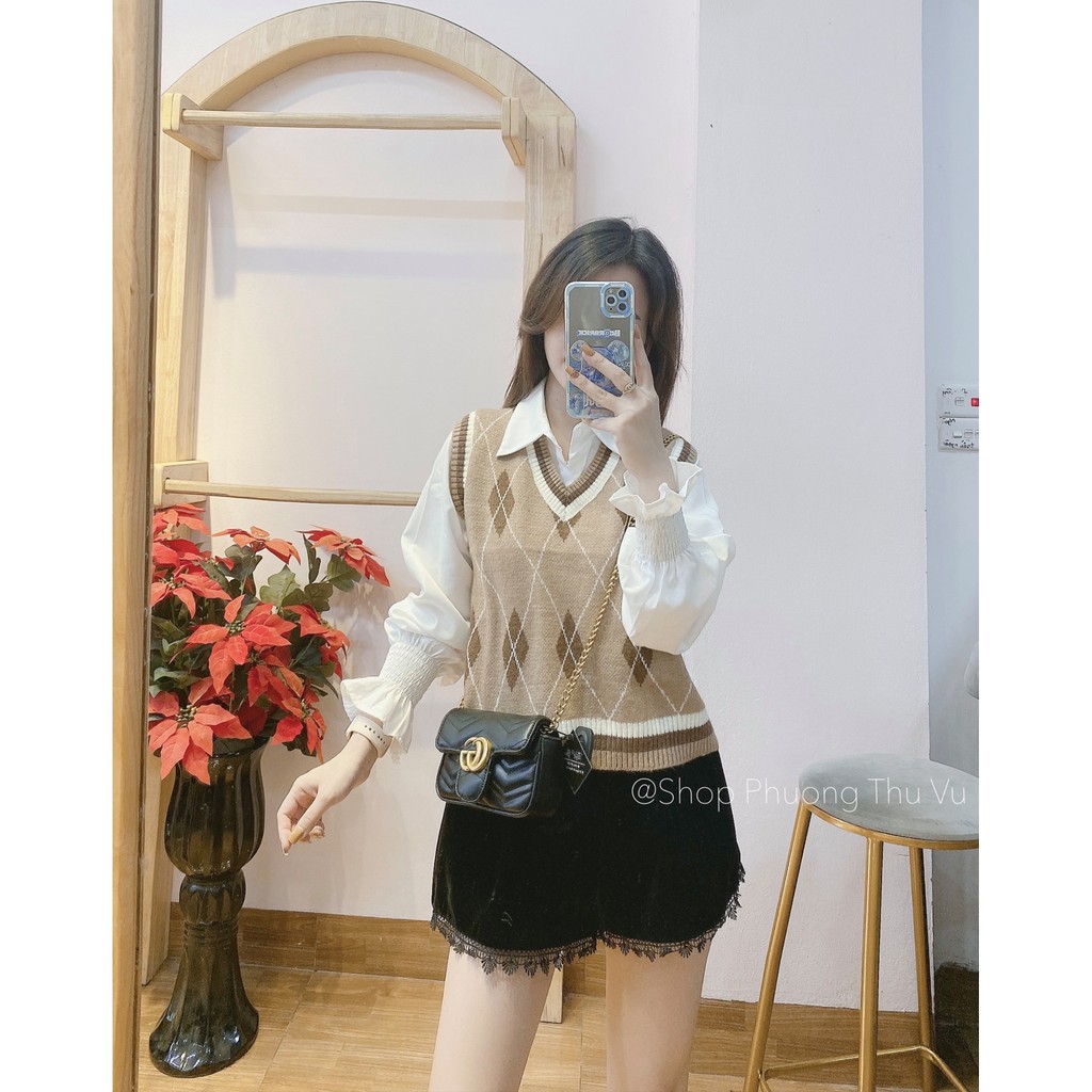 Áo len Gile len phong cách trẻ trung năng động mix được nhiều kiểu - ảnh thật | BigBuy360 - bigbuy360.vn