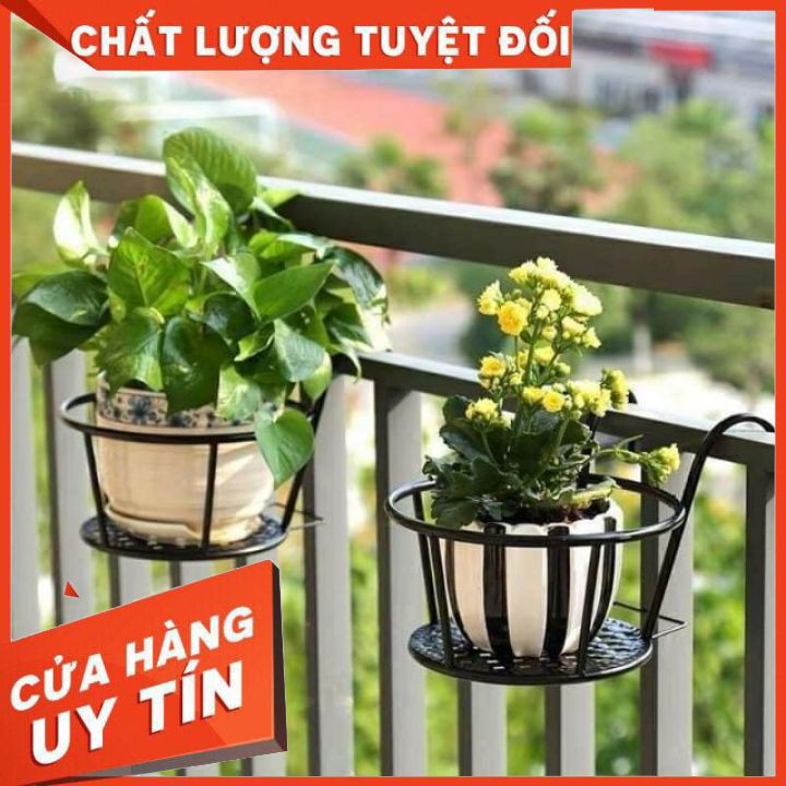 GIỎ SẮT TREO HOA BAN CÔNG - HÀNG ĐẸP SƠN TĨNH ĐIỆN [XẢ KHO]
