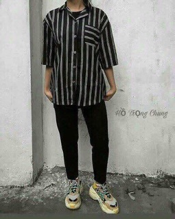 Áo sơ mi lụa nam nữ hàng unisex