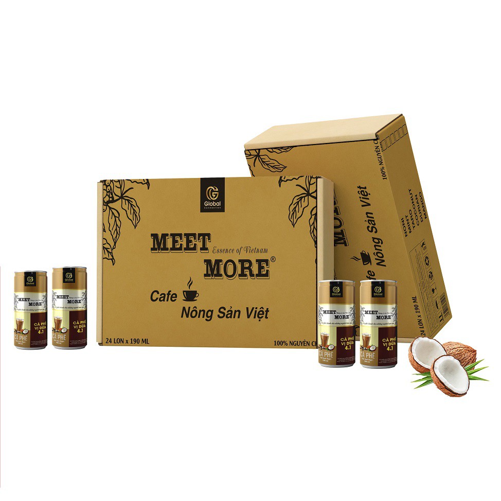 [SP Mới - Chính Hãng] Lon Cà Phê Trái Cây Vị Dừa Meet More - Dung Tích 190ml | BigBuy360 - bigbuy360.vn