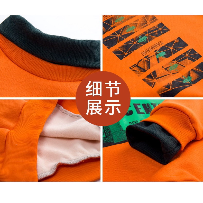 Áo thun tay dài giả hai lớp lót nhung ấm áp in họa tiết hoạt hình thời trang thu đông Hàn Quốc cho bé gái 100-160CM
