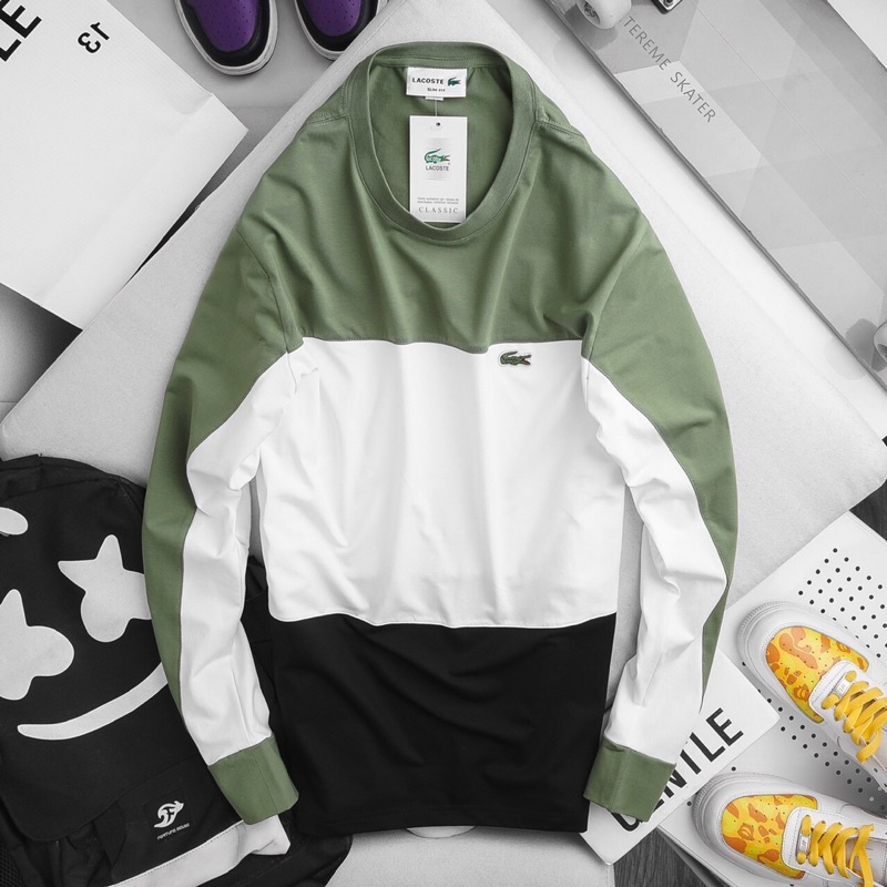 Sweater  áo thun dài tay L a cos te form unisex