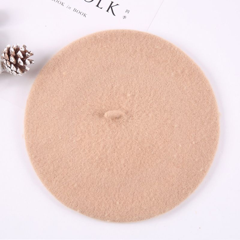 Mũ Nồi Unisex Màu Kẹo Trơn Dễ Thương Cổ Điển Thu Đông Cho Bé Sơ Sinh