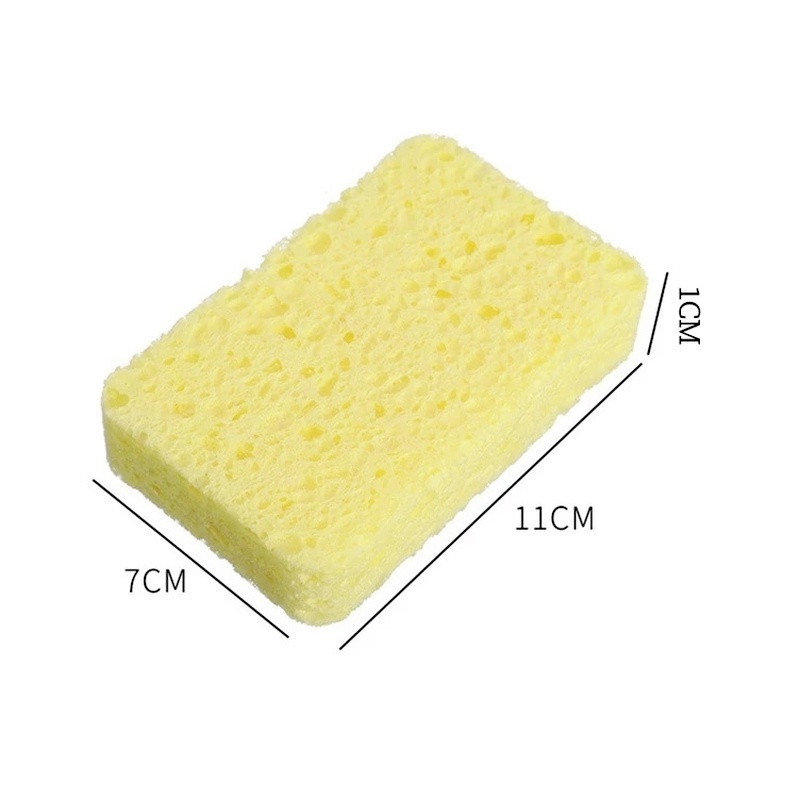 1 Bọt Biển Rửa Chén Bằng Bột Gỗ Khử Trùng Mạnh Loại Bỏ Rỉ Sét Cho Nhà Bếp/Nhà Tắm