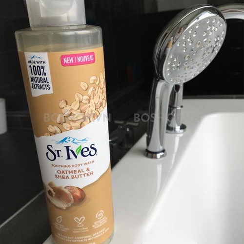 SỮA TẮM TẨY TẾ BÀO CHẾT ST. IVES OATMEAT &amp; SHEA BUTTER SOOTHING BODY WASH 650ML CHÍNH HÃNG - 9308