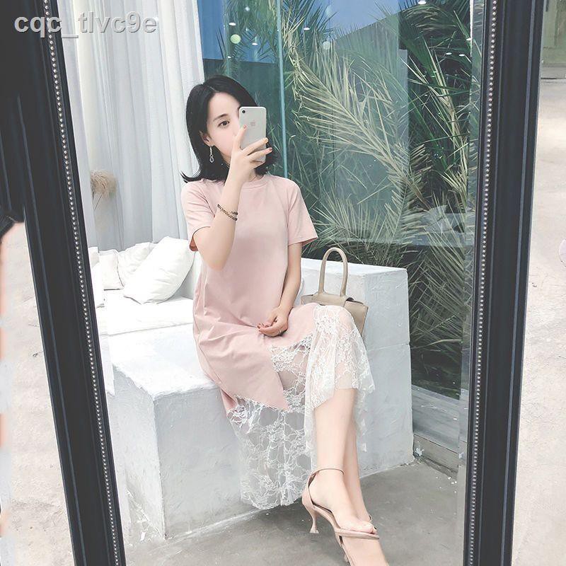 Western style maternity dress suit mid-length lace loose summer skirt super fairy top trend | BigBuy360 - bigbuy360.vn