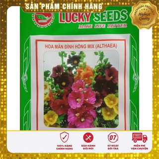 Hạt giống hoa Mãn đỉnh hồng đơn mix 10 hạt-Lucky seeds