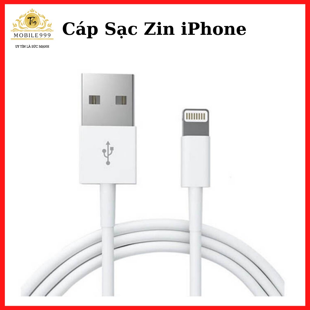 Cáp Sạc iPhone Chính Hãng Cho iPhone 5/6/6s/6sPlus/7/8/7Plus/8Plus/X/XS/XS Max/Xr