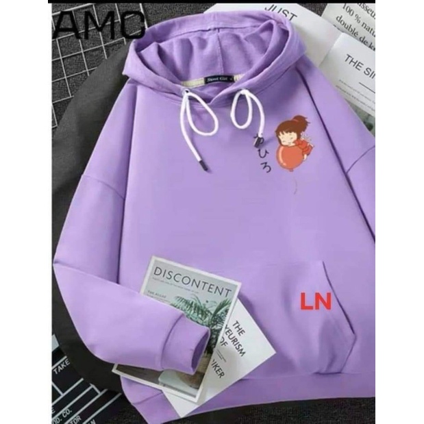 Áo hoodie logo bé gái ôm bóng DA6
