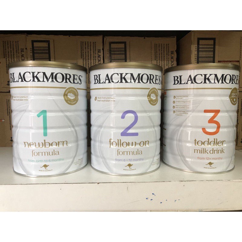 Sữa BLACKMORE 900gr đủ 3 số 1,2,3 Úc Date 2023
