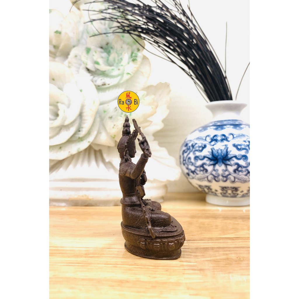 Đức Văn Thù Sư Lợi Bồ Tát Mật Tông Mini - Tượng Đồng Phong Thủy Cao Cấp