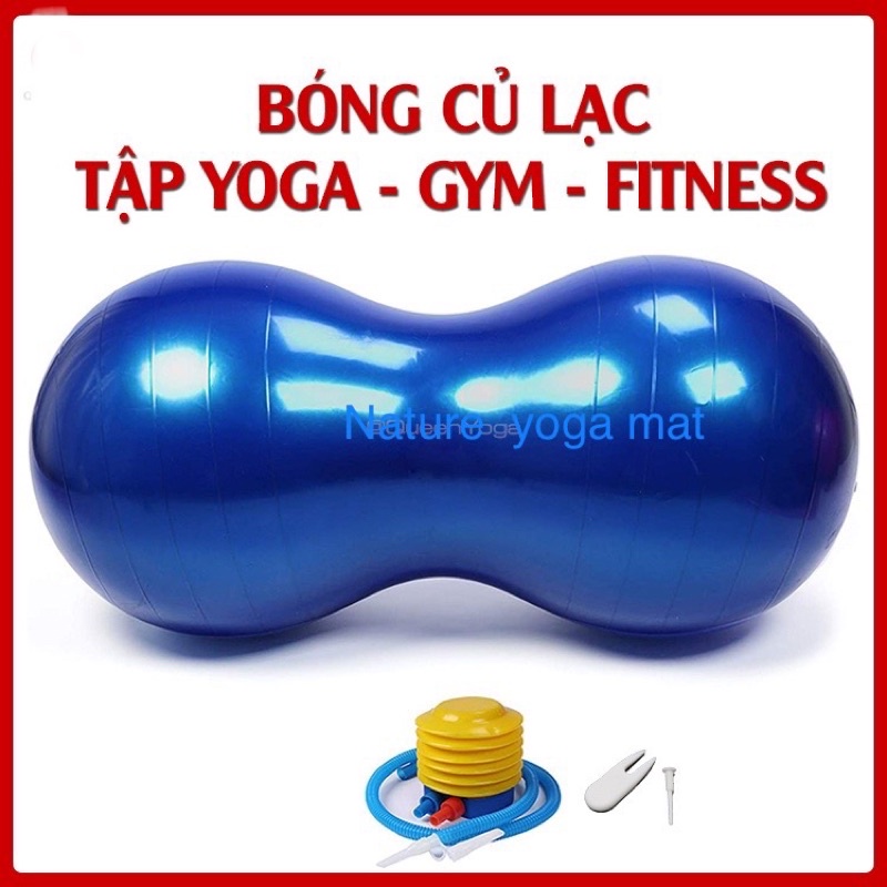 Bóng Tập Yoga Củ Lạc Nature Yoga - Chống Cháy Nổ Kèm bơm