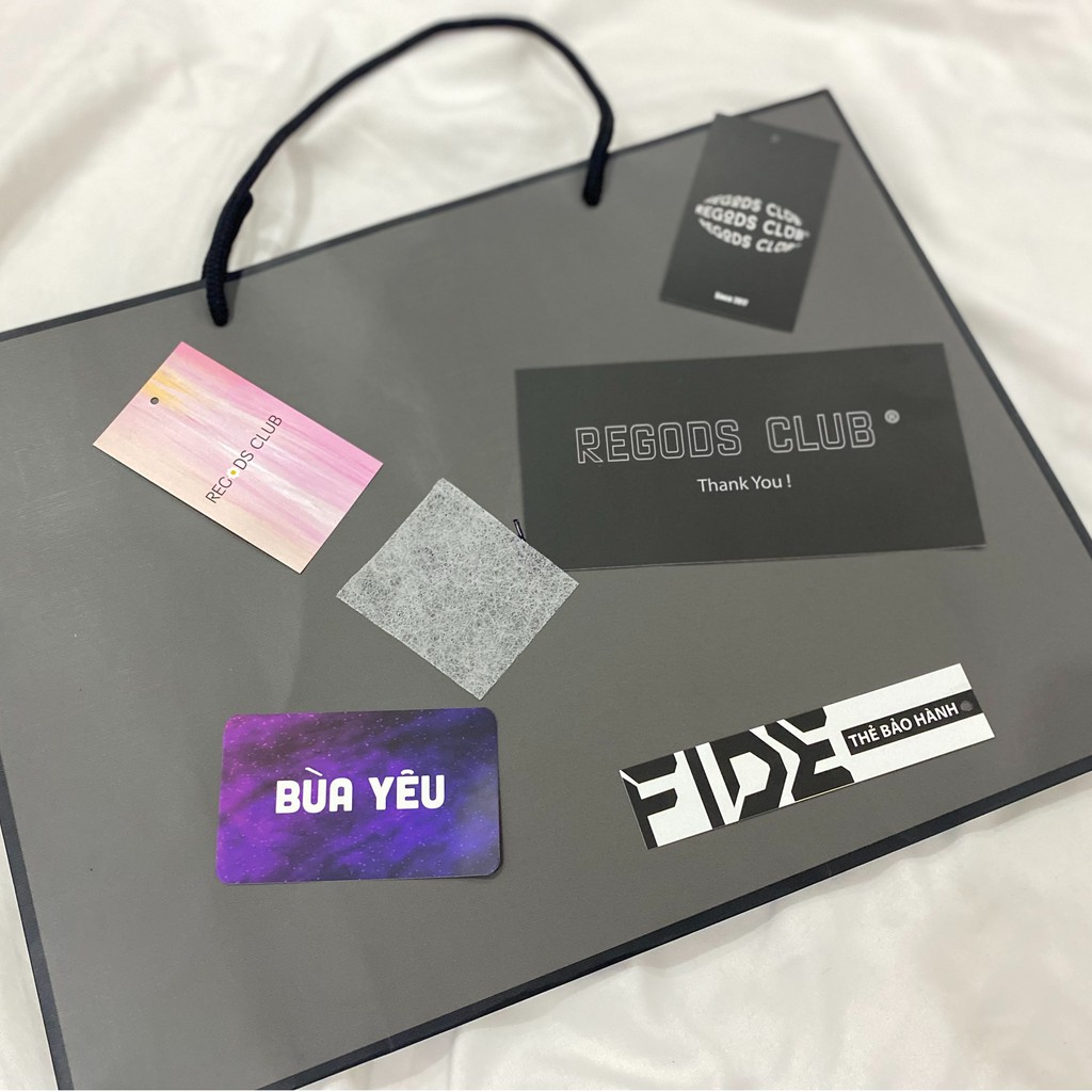 Bộ tag regods club  + giấy thơm + bùa yêu