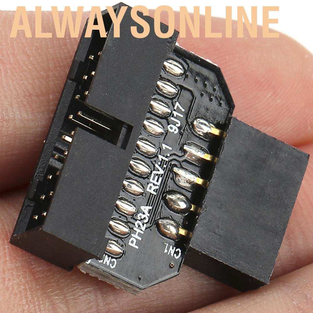 Đầu Chuyển Đổi Giắc Cắm Máy Tính USB 2.0 9‐Pin Sang 3.0 19P Chuyên Dụng Chất Lượng Cao
