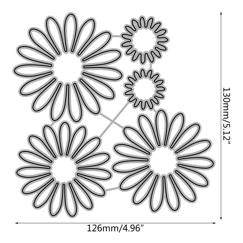 Khuôn Cắt Hình Cánh Hoa Xinh Xắn Dùng Để Trang Trí Album Ảnh