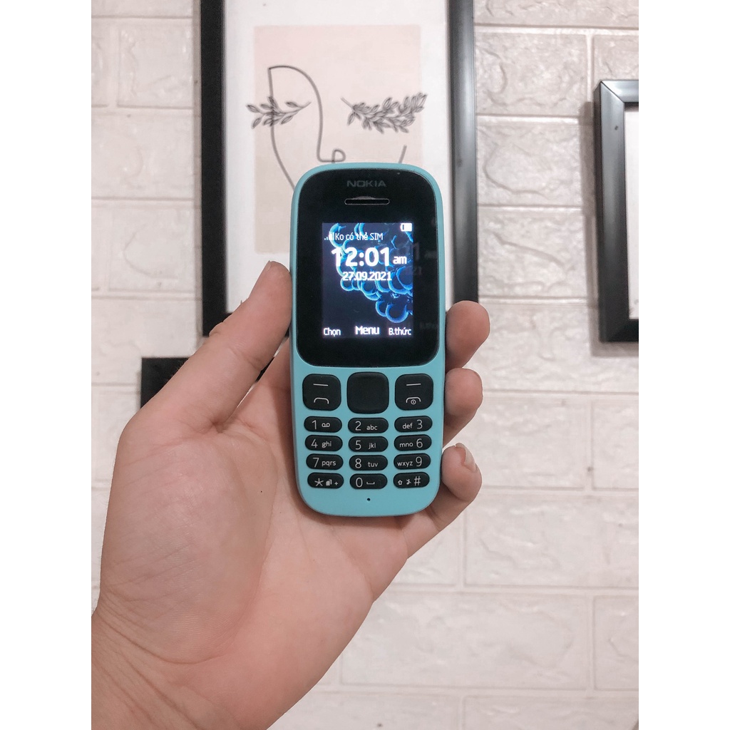 ĐIỆN THOẠI ĐEN TRẮNG NOKIA 105 2017 ĐẸP 99% CHÍNH HÃNG