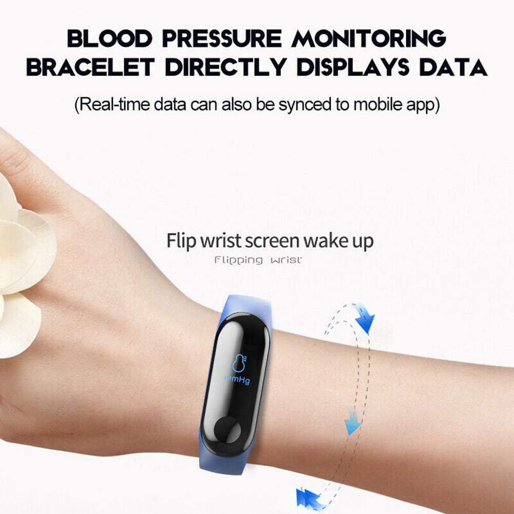 Vòng Đeo Tay Thông Minh M3 Chống Nước Ip68 Theo Dõi Sức Khỏe Kèm Phụ Kiện