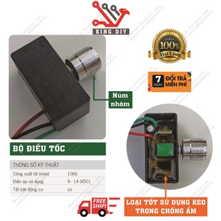 Điều tốc 12V 10A 3 dây cho bơm phun sương chiết áp 12V