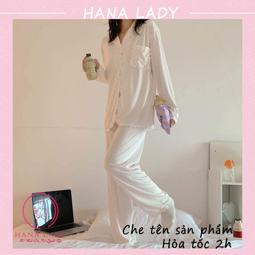 Pijama tay dài mặc nhà - Đồ ngủ nữ thun sữa cao cấp PJ512