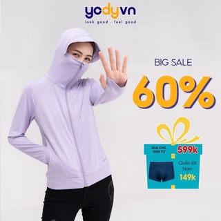 Áo khoác chống nắng YODY che bàn tay chống tia UV, cản gió và bụi tốt ACN4002 !