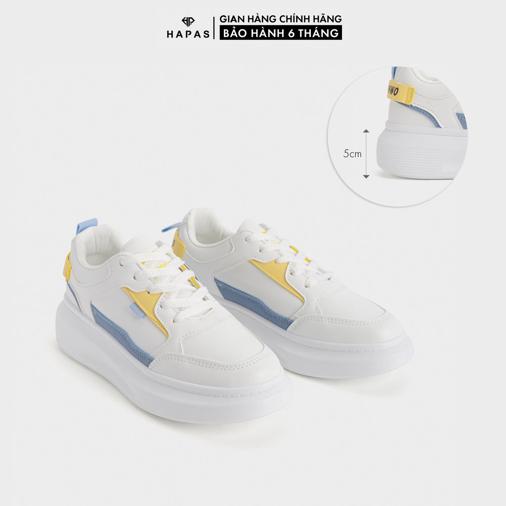 [Mã WABRHP271 giảm 10% tối đa 30k đơn 99k] Giày Thể Thao Nữ Sneaker Nâng Đế 5Phân HAPAS - GSK557