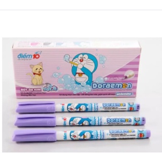 Bút lông kim màu tím FL08 Doremon (Hộp 10 cây)