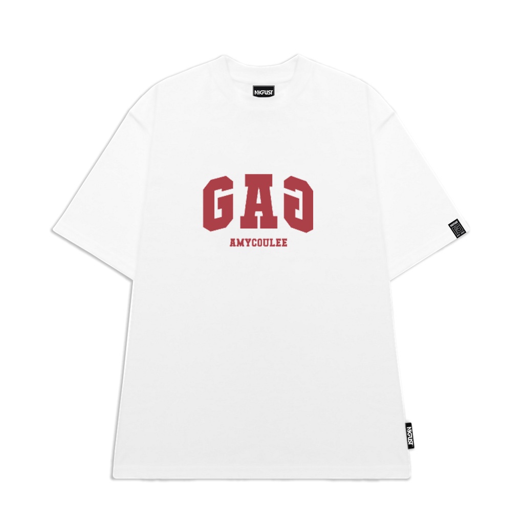 Áo thun nam nữ in hình chữ GAP unisex form rộng , áo local brand chính hãng full tag couple Nigust N136
